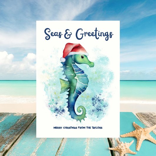 シーホースサンタシーズ&グリーティングクリスマス航海の シーズンカード