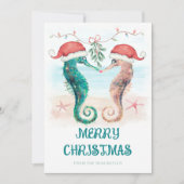 シーホースサンタミスタントーキスコースタルクリスマス シーズンカード (正面)