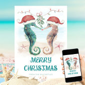 シーホースサンタミスタントーキスコースタルクリスマス シーズンカード
