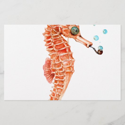 シーホーススチームパンク 便箋 (正面)