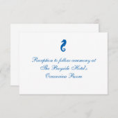 "シーホースセレニティ"披露宴カード 招待状 (正面/裏面)