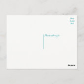 シーホースティール(緑がかった色)グリーンターコイズサンキュービーチ ポストカード (裏面)