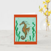 シーホースノートカード カード (黄色い花)