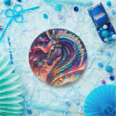 シーホースパーティープレート、誕生日、ガールズパーティー ペーパープレート (パーティー)