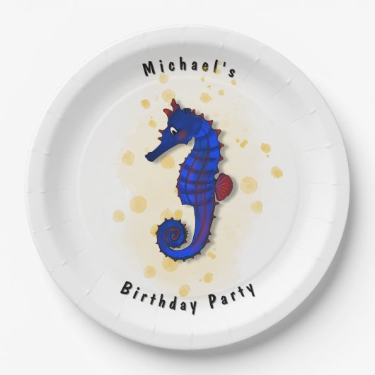 シーホースパーティー ペーパープレート (正面)