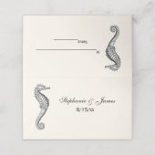 シーホースビーチテーマエスコートカード座席表アイボリー プレイスカード (外部開封)