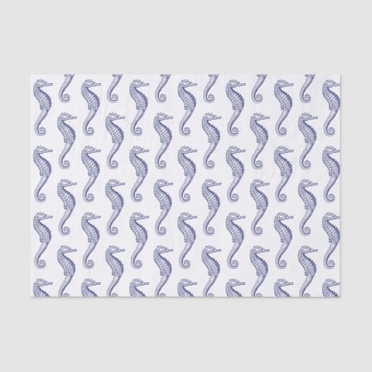 シーホースビーチテーマブルー 薄葉紙 (正面)