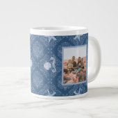 シーホースビーチネイビー最高のナナフォトマザーズの日 ジャンボコーヒーマグカップ (正面右)