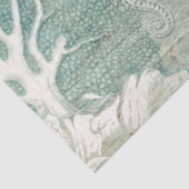 シーホースビーチブルーホワイトコーラルウッドデクページ 薄葉紙 (詳細)