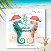 シーホースビーチミスタントーキス結婚したクリスマス シーズンカード