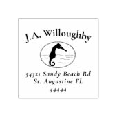 シーホースファミリーネーム差出人住所 ラバースタンプ (インプリント)