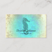 シーホースフェイクグリッターロゴ 名刺 (正面)