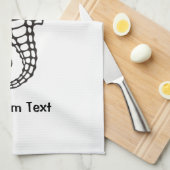 シーホースブラック キッチンタオル (四つ折り)