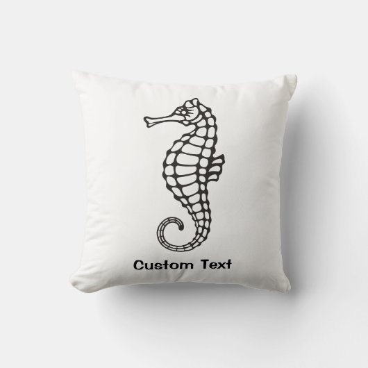 シーホースブラック クッション (正面)