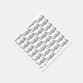 シーホースブラック スタンダードカクテルナプキン (角)