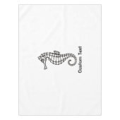 シーホースブラック テーブルクロス (正面)