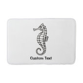 シーホースブラック バスマット (正面)