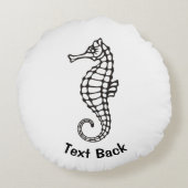 シーホースブラック ラウンドクッション (裏面)