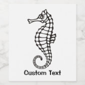 シーホースブラック ワインラベル (シングルラベル)