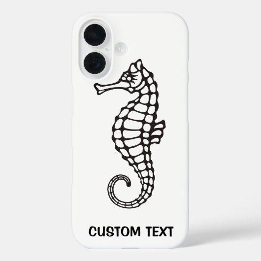 シーホースブラック Case-Mate iPhoneケース (裏面)