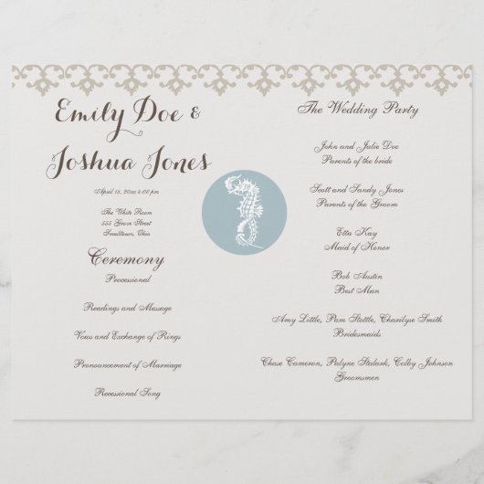 シーホースブルークラシック航海のエレガント (裏面)