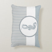 シーホースブルークラシック航海のエレガント アクセントクッション (裏面(縦))