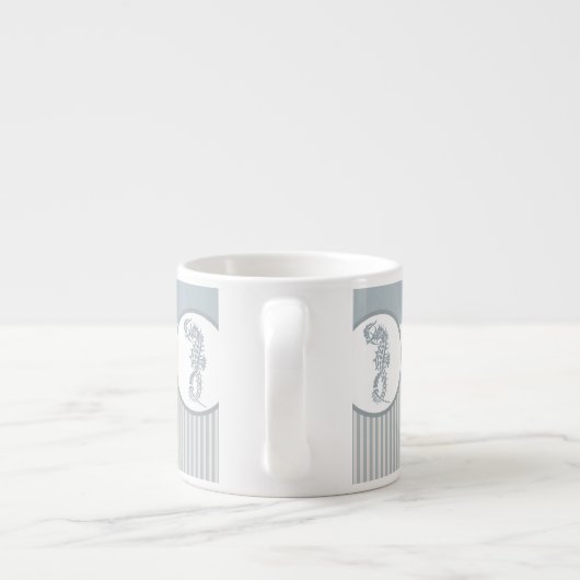 シーホースブルークラシック航海のエレガント エスプレッソカップ (裏面)