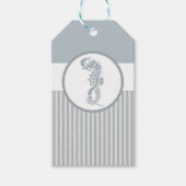 シーホースブルークラシック航海のエレガント ギフトタグ (正面)