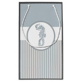 シーホースブルークラシック航海のエレガント スモールペーパーバッグ (裏面)