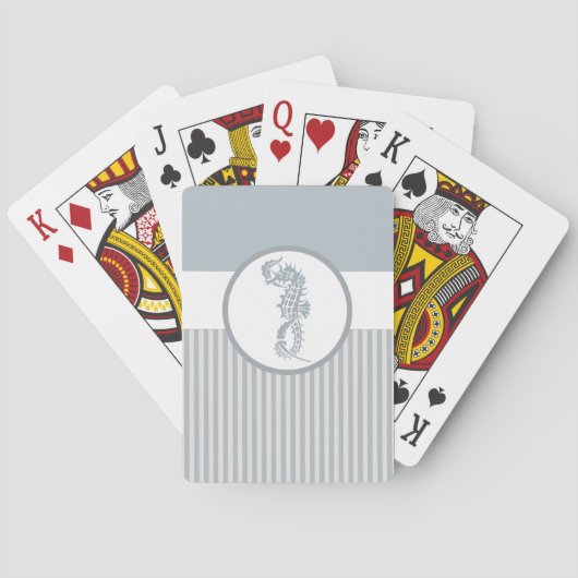 シーホースブルークラシック航海のエレガント トランプ (裏面)