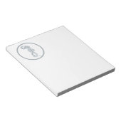 シーホースブルークラシック航海のエレガント ノートパッド (アングル)