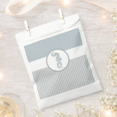 シーホースブルークラシック航海のエレガント フェイバーバッグ (クリップ留めされた状態)