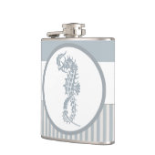 シーホースブルークラシック航海のエレガント フラスク (左)