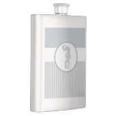 シーホースブルークラシック航海のエレガント フラスク (右)