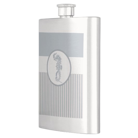 シーホースブルークラシック航海のエレガント フラスク (左)