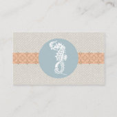 シーホースブルークラシック航海のエレガント プレイスカード (裏面)