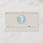 シーホースブルークラシック航海のエレガント プレイスカード (正面)