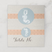 シーホースブルークラシック航海のエレガント プレイスカード (外部開封)