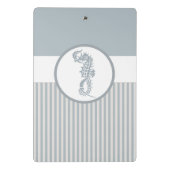 シーホースブルークラシック航海のエレガント ミニクリップボード (裏面)