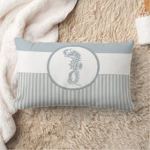 シーホースブルークラシック航海のエレガント ランバークッション (ブランケット)