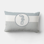 シーホースブルークラシック航海のエレガント ランバークッション (裏面)