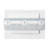 シーホースブルークラシック航海のエレガント 招待状ベリーバンド (正面例)