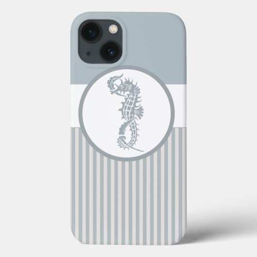 シーホースブルークラシック航海のエレガント Case-Mate iPhoneケース (裏面)