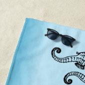 シーホースブルー ビーチタオル (インサイチュ)