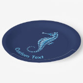 シーホースブルー ペーパープレート (アングル)