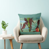 シーホースプリント クッション (椅子)