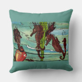 シーホースプリント クッション (裏面)