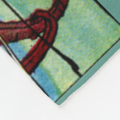 シーホースプリント フリースブランケット (角)