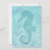 シーホースプールパーティー誕生日招待状 招待状 (裏面)