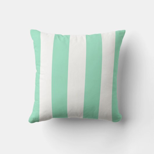 シーホースペアオンシーフオムグリーンストライプズ クッション (裏面)